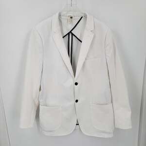 Civil Society Men's White Blazer Sport Coat XXL 2-Button Notch Lapel